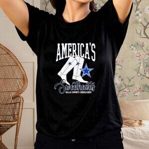 Dallas Cowboys Cheerleaders Boots T Shirt Americas Sweethearts Graphic Fan Gift